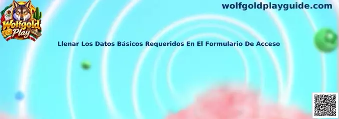 Formulario de acceso de Wolfgold Play