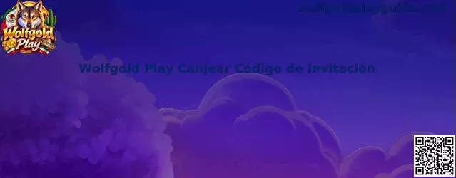 Guía visual para canjear un código de invitación en Wolfgold Play