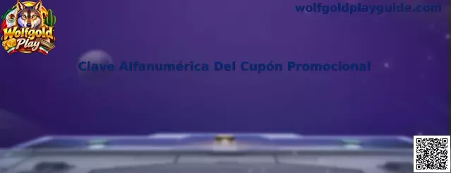 Guía de Wolfgold Play para revisar una clave alfanumérica de cupón promocional