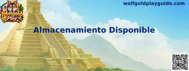 Guía para revisar almacenamiento disponible en Wolfgold Play