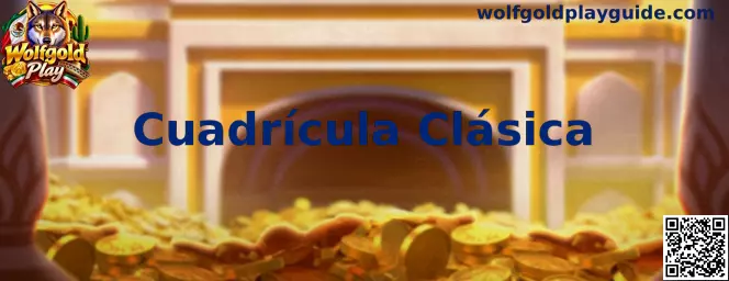 Representación de la Cuadrícula Clásica de Wolfgold Play con cinco carretes y tres filas