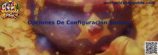 Panel de Opciones De Configuración Sonora de Wolfgold Play