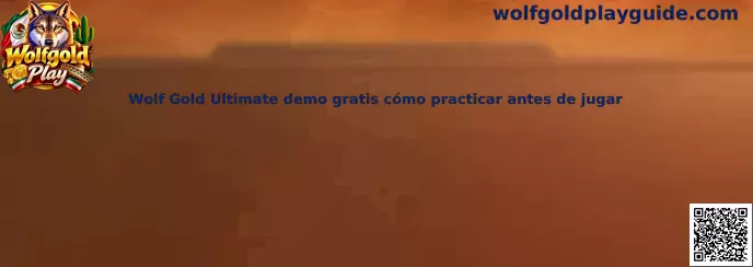 Referencia visual de Wolf Gold Ultimate para aprender a utilizar el modo demo gratis y reconocer sus funciones.