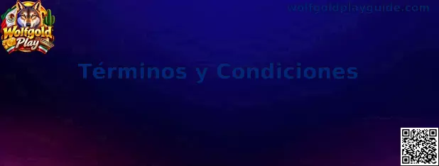 Información sobre los Términos y Condiciones de Wolfgold Play